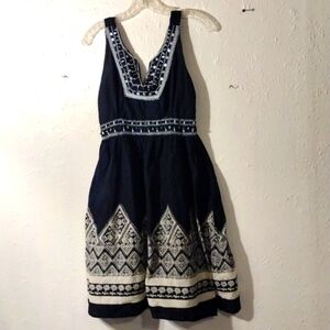 Sassy doll creations, black&white, sleeveless, flair skirt, party dress